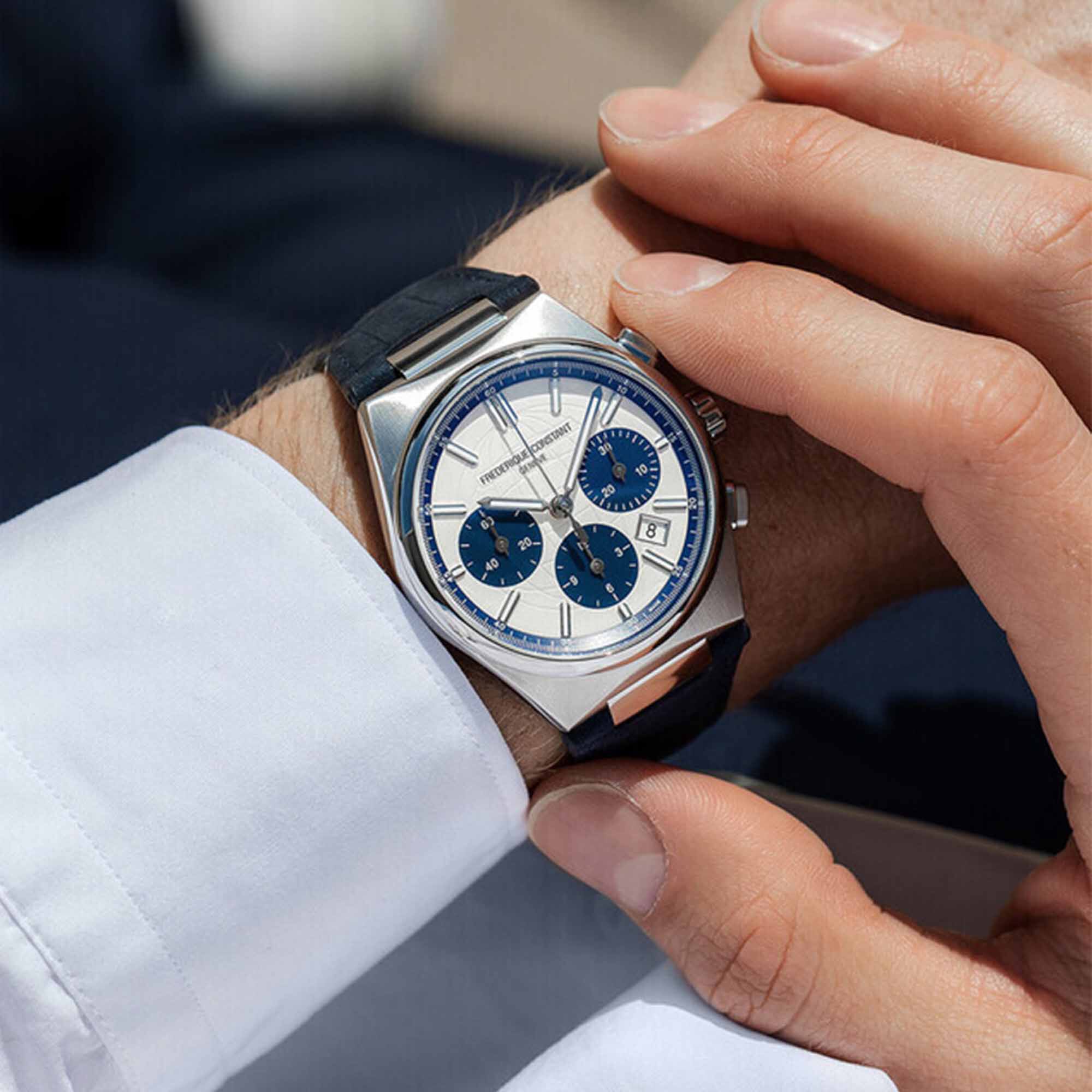 Highlife Automatic Chronograph 41 mm Stainless Steel Frederique Constant FC 391WN4NH6